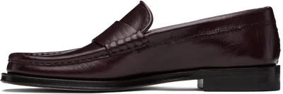 Gabriela Hearst Burgundy Seren Loafers