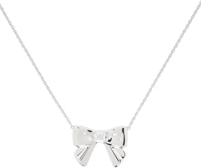 Shushu-tong Silver Yvmin Edition Double-sided Ceramics Bowknot Necklace