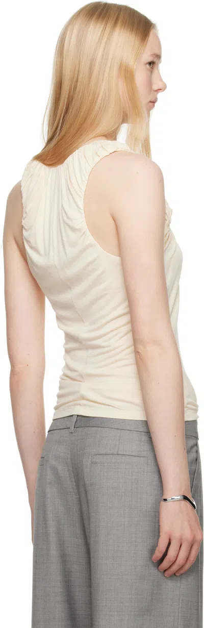 Belle Off-white Petal Tank Top