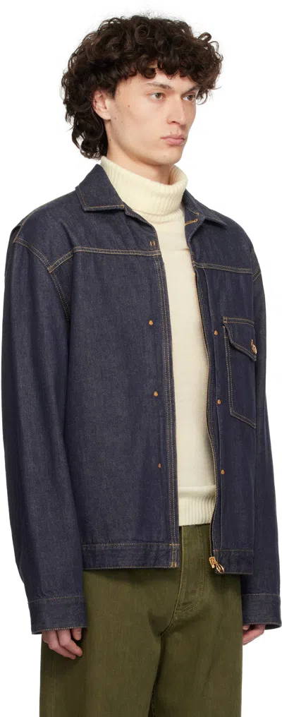 Moncler Veste En Denim Nepit X Mercedes-benz By Nigo