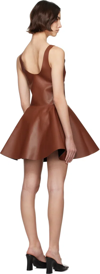 Jw Anderson Leather Circle Skirt Mini Dress