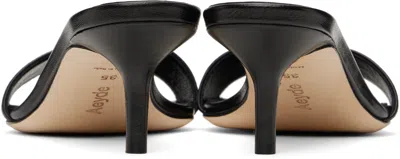 Aeyde Brown Ilvy Kid Suede Leather Mules