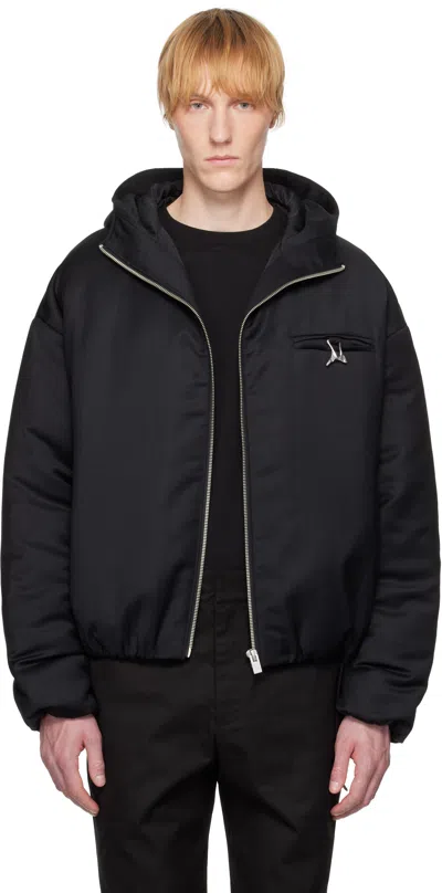 Heliot Emil Black Haptic Tailored Jacket