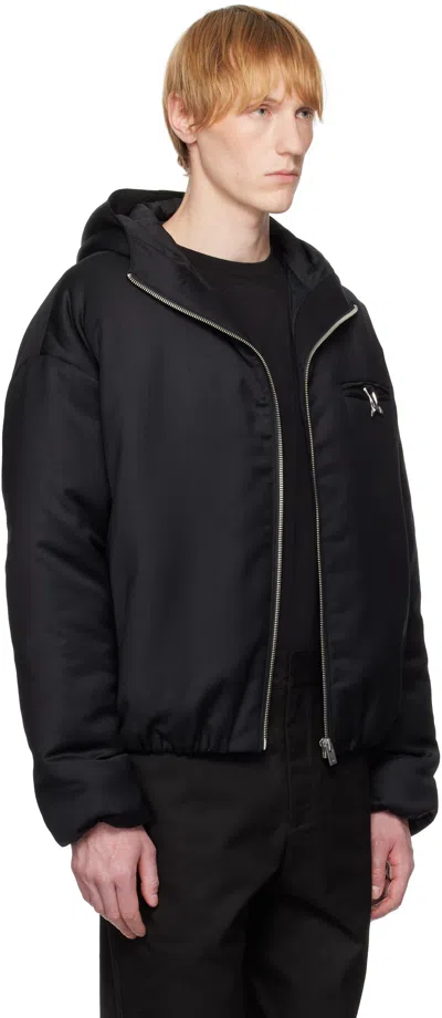 Heliot Emil Black Haptic Tailored Jacket