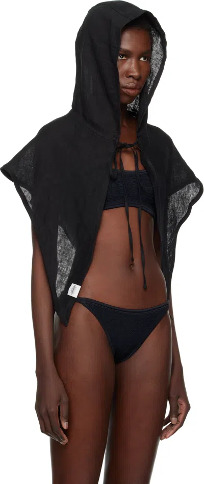 Ruslan Baginskiy Black Linen Hood