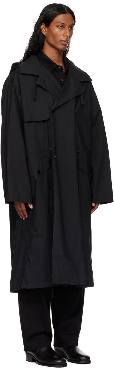 Lemaire Wool And Alpaca Long Coat With Belt