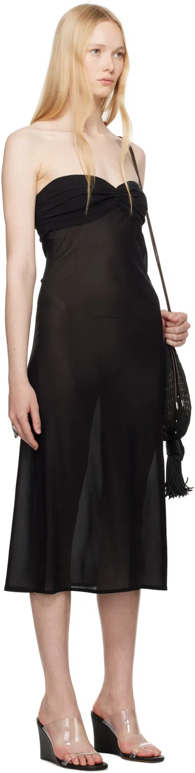 Belle Black Lea Midi Dress