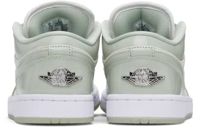 Nike Blue & Off-white Air Jordan 1 Low Se Sneakers