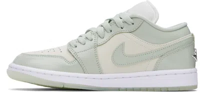 Nike Blue & Off-white Air Jordan 1 Low Se Sneakers