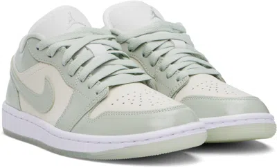 Nike Blue & Off-white Air Jordan 1 Low Se Sneakers