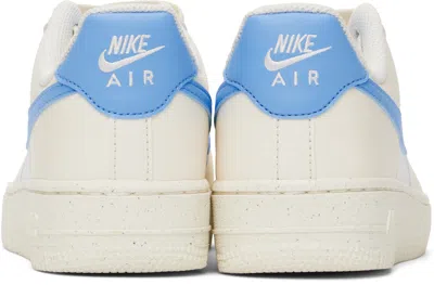 Nike Off-white & Blue Air Force 1 '07 Next Nature Sneakers