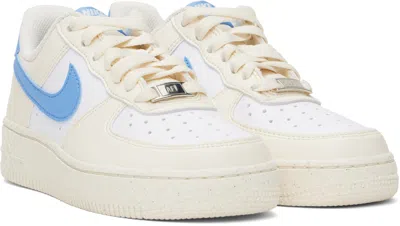 Nike Off-white & Blue Air Force 1 '07 Next Nature Sneakers