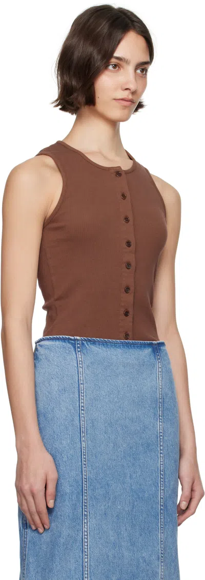 Jw Anderson Button Front Stretch Cotton Tank