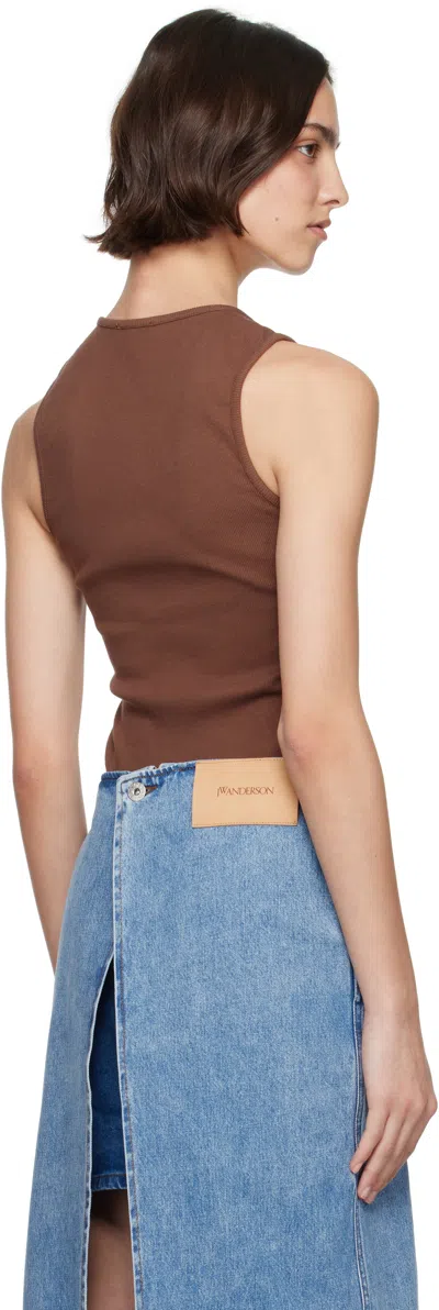 Jw Anderson Button Front Stretch Cotton Tank