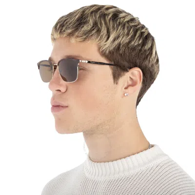 Ferragamo Salvatore  Shiny Gold Square Men's Sunglasses Sf180s 271 54