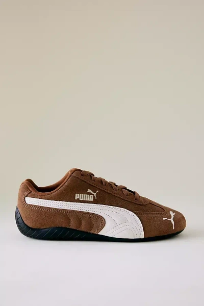 Puma Speedcat Archive Brown Sneakers With Side Logo In Suede Unisex