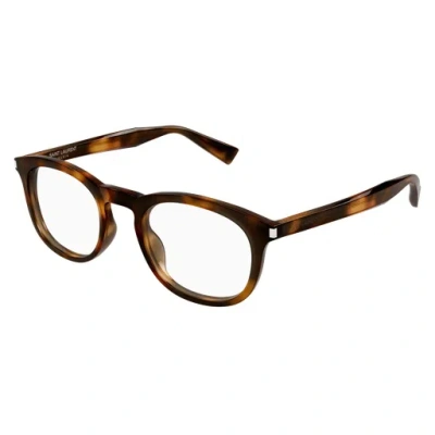 Saint Laurent Logo Optical Frames In Black