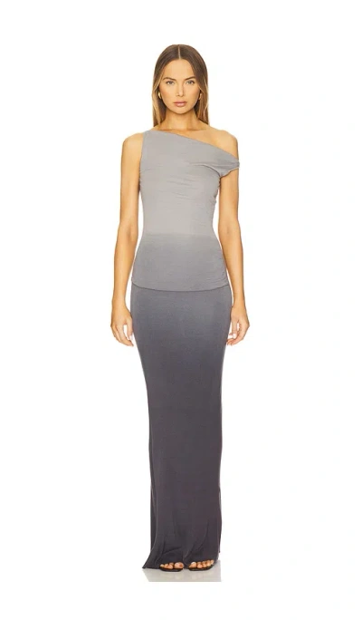 Aya Muse Hali Gradient-effect Dress In Gray