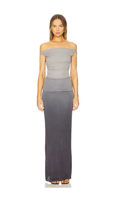 Aya Muse Hali Gradient-effect Dress In Gray