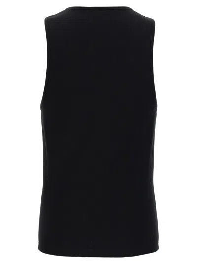 Jw Anderson J. W. Anderson Anchor Fitted Ribbed Top In Black