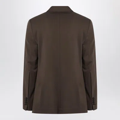 Ami Alexandre Mattiussi Ami Paris Single Breasted Olive Black Wool Jacket