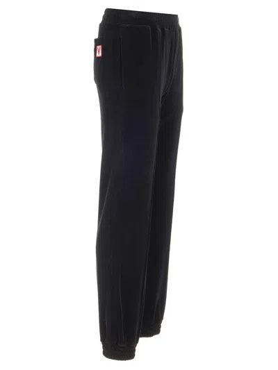 Valentino Black Chenille Jogger Trousers Black