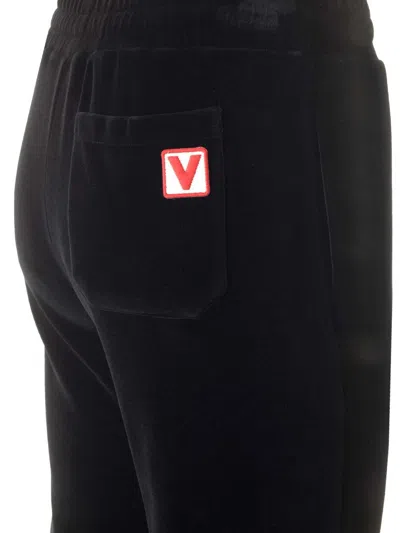 Valentino Black Chenille Jogger Trousers Black