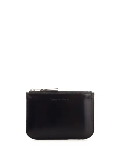 COMME DES GARÇONS BLACK COIN PURSE WALLETS SILVER 