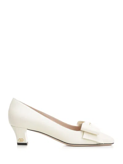Shop Valentino Bowow Pumps White