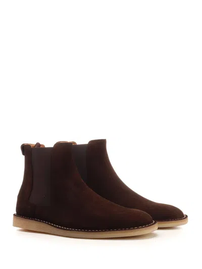 Dolce & Gabbana Brown Suede Ankle Boots