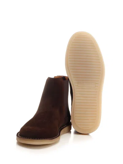 Dolce & Gabbana Brown Suede Ankle Boots