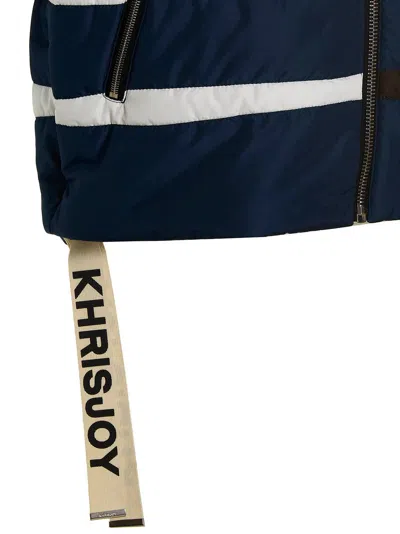 Khrisjoy Oversize Patchwork Colorblock Nylon Vest