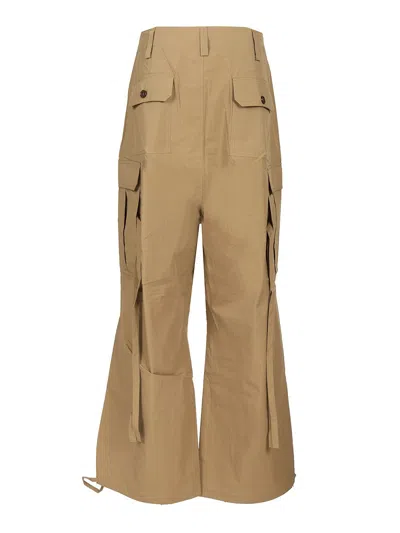 P.a.r.o.s.h Cargo Trousers Beige