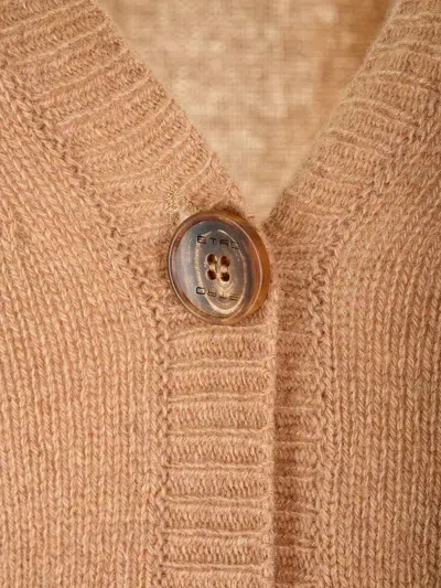 Etro Cashmere Cardigan Knitwear Beige