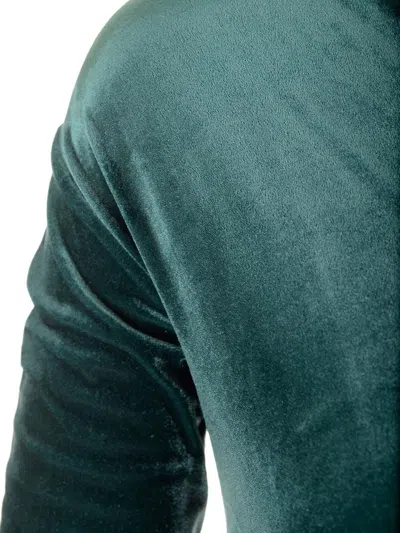 Amazuìn Chelsea Velvet Dress In Green