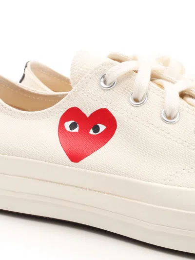Comme Des Garçons Play X Converse Canvas Low-top Sneakers