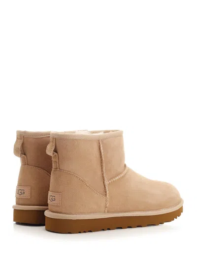 Ugg Classic Mini Ankle Boots In Neutral