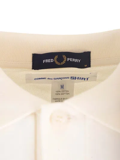 Comme Des Garçons Shirt X Fred Perry Polo Shirt Beige