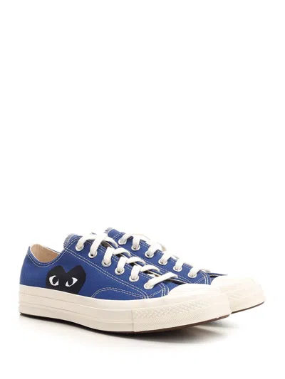 Comme Des Garçons Play Blue Converse Edition Half Heart Chuck 70 Low Sneakers