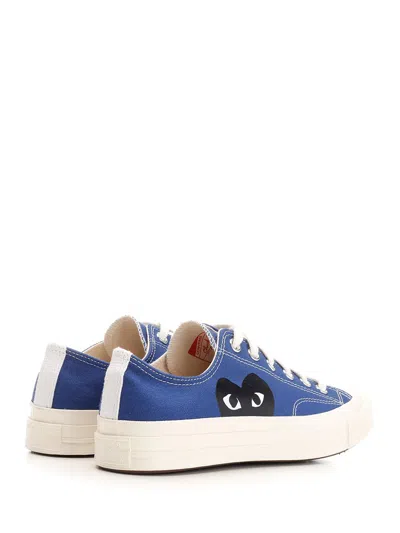 Comme Des Garçons Play Blue Converse Edition Half Heart Chuck 70 Low Sneakers