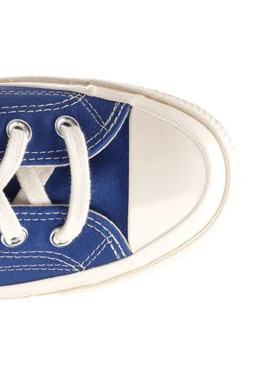 Comme Des Garçons Play Blue Converse Edition Half Heart Chuck 70 Low Sneakers