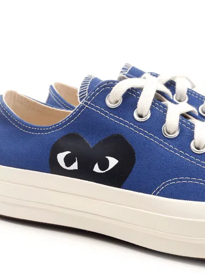 Comme Des Garçons Play Blue Converse Edition Half Heart Chuck 70 Low Sneakers