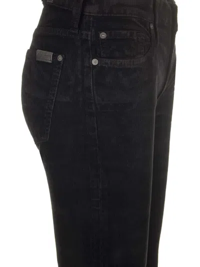 7 For All Mankind Corduroy Trousers Jeans Black