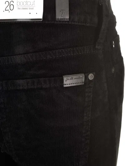 7 For All Mankind Corduroy Trousers Jeans Black