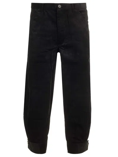 Comme Des Garçons Shirt Navy Layered Trousers