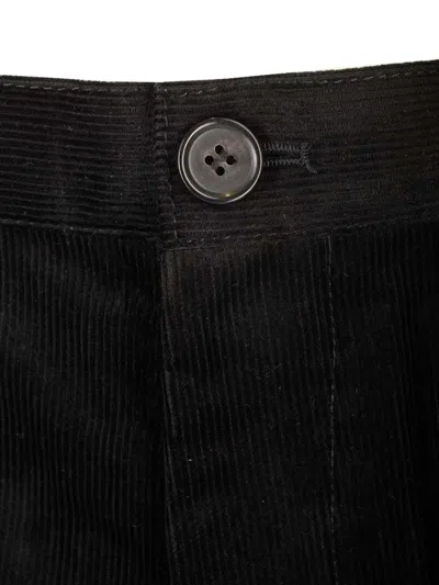 Comme Des Garçons Shirt Navy Layered Trousers