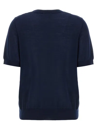 P.a.r.o.s.h Crew-neck Sweater Sweaters And Cardigans Blue