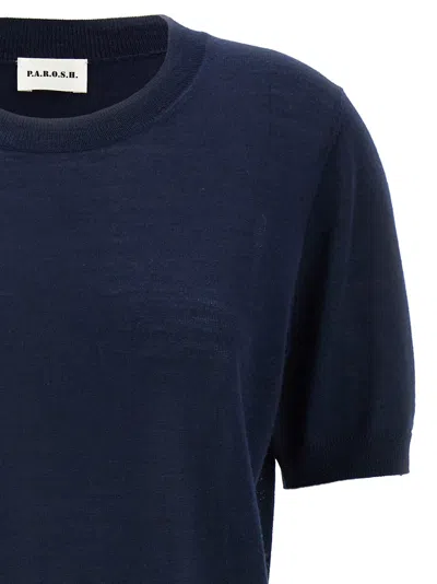 P.a.r.o.s.h Crew-neck Sweater Sweaters And Cardigans Blue