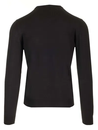 Mauro Ottaviani Crewneck Sweater In Wish Wool Knitwear Black
