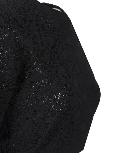 Givenchy Crop Sweater Knitwear Black